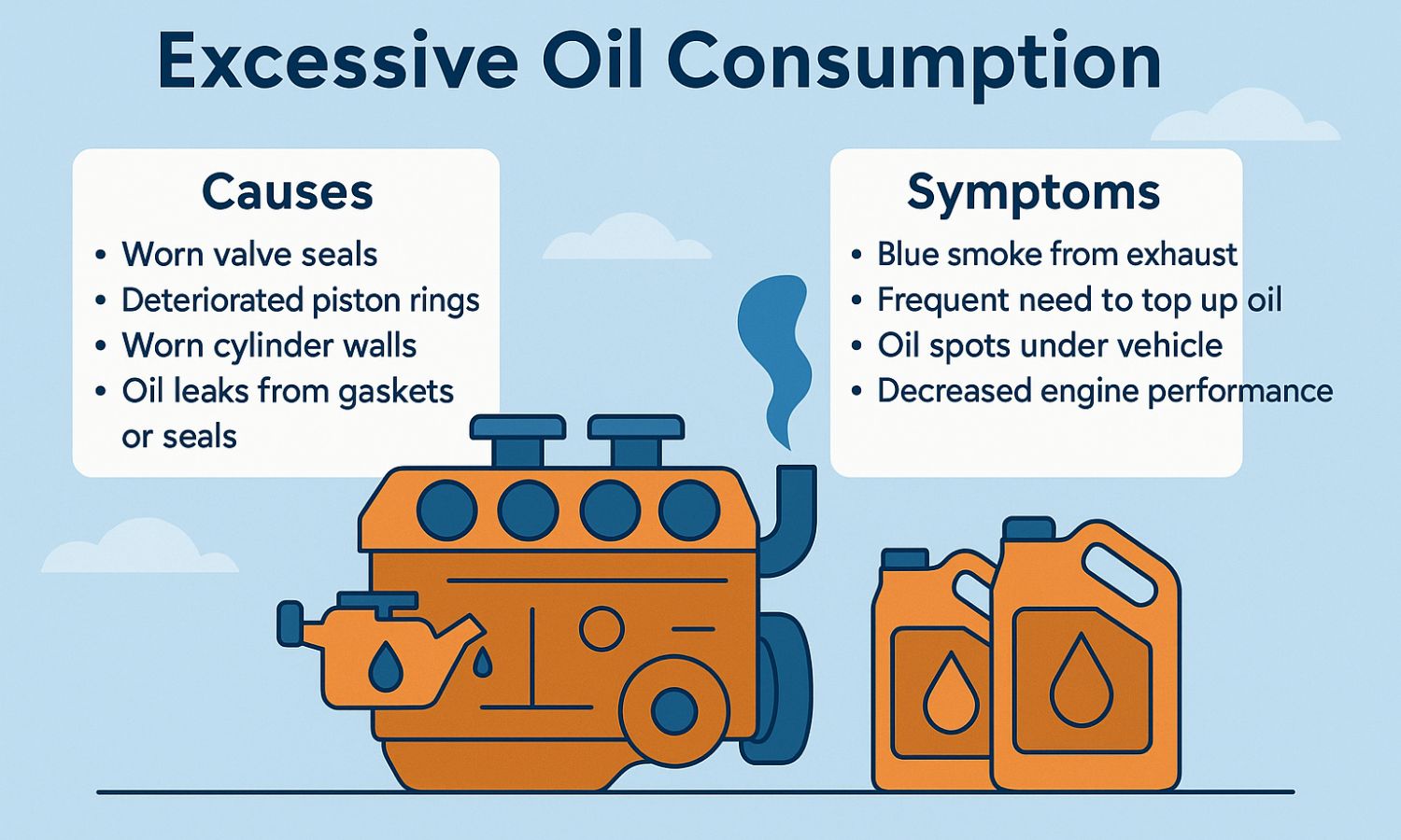 Excessive oil consumption problems