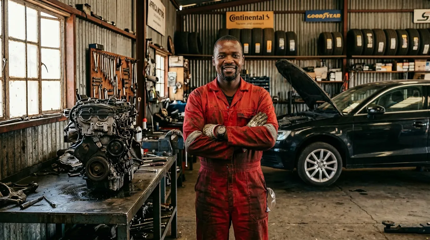 Audi scrap yard in South Africa